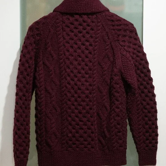 Inverallan 6A Shawl Collar Cardigan - 100% Wool